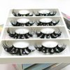 Mink Lashes with Glitter Rhinstones for Party Dramatic Diamond Decorative Gem Eyelashes(crystal)
