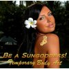 SUNGODDESS Golden Temporary Tattoos (Exotic Flowers & Birds)