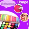 15 Colors Neon Face Paint UV Light Body Paint Glow in The Dark for Halloween Washable Kids Adult Rave Party Cosplay