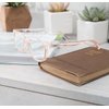 Rae Dunn "JUDY Blue Light Blocking Reading Glasses w/READ MORE Signature Font Microfiber Case (Crystal Pale Blush, 0.0)