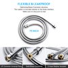Blissland Shower Hose, 79 Inches Extra Long Stainless Steel Handheld Shower Head Hose with Brass Insert and Nut - Durable and Flexible(Chrome)