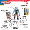 Alter Nation Quillroy Human Porcupine Rhino Bat Hybrid Web Cartoon Dark Horse Comics Graphic Novel Action Figure with Porcupine Projectile Quills & Mini Comic Book Great Gift for Kids 6 & Up