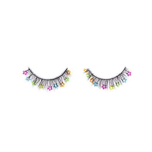 PaintLab Synthetic Lashes, Multi-Flower, Reusable False Eyelashes with Lightweight Band, Fun Look for Kids, Teens & Women, 1 Pair