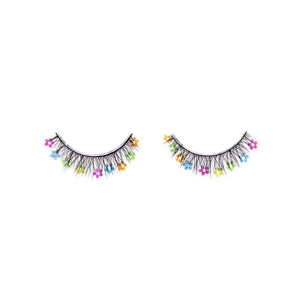 PaintLab Synthetic Lashes, Multi-Flower, Reusable False Eyelashes with Lightweight Band, Fun Look for Kids, Teens & Women, 1 Pair