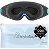 MyHalos Sleep Mask - 100% Blackout Sleeping Mask for Women, Men and Side Sleepers - Premium Memory Foam, 3D Sleeping Eye Mask for Zero Eye Pressure, Eyelash Friendly, Soft & Breathable Design