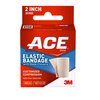 ACE Brand Elastic Bandage with Clips, Adjustable for Secure, Moderate Support, 2", One Size Fits Most(Pack of 2)
