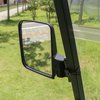 10L0L Golf Cart Side Mirrors Compatible with Yamaha Club Car EZ-GO and Others Round or Square Tube Golf Cart Roof Bracket, No-drilling Required (Option)