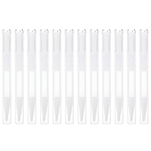 12 Pcs 3 ml Transparent Empty Nail Oil Pen, Empty Twist Pen Lip Gloss Container Applicators for Lip Gloss Nail Polish Eyelash Growth Liquid