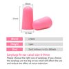 LYSIAN Ultra Soft Foam Earplugs for Sleep Noise Reduction -38dB Noise Cancelling Ear Plugs for Sleeping, Snoring, Shooting, Travel Loud Sound-60 Pairs-Pink Color