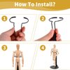 10 Pcs Doll Stand Action Figure Stands Doll Display with Expandable Waist Wire for 8" to 12" Dolls and Action Figure Dolls Accessories 2 Styles (black)