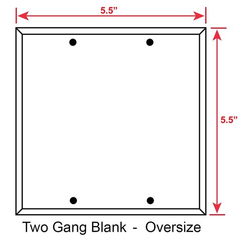 Art Plates - Two Gang Blank OVERSIZED Switch Plate - OVER SIZE Switch Plate Cover - Sports: Soccer Balls - (Made in USA)