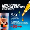 L Theanine Caffeine Liquid Drops for Women & Men, Energy Caffeine w. L-Theanine 100mg Vitamin B12 B6, High Potency Nootropic Brain Supplement for Focus, Calm, Cognitive Energy & Recess Mood