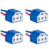 BlyilyB 4-Pack H4 9003 HB2 Wiring Harness Headlight Ceramic Socket Connector Compatible with Car Truck Boat Marine Headlight Fog Light