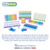 Ezy Dose Weekly (7-Day) Pill Case, Medicine Planner, Vitamin Organizer Box, Small Compartments with Easy Fill Tray, 4 Times a Day, Clear Lids, Color May Vary, BPA Free