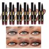 TEEROVA Eyeshadow Stick, 6 Pcs Muti-Color Eyeshadow Pen Set, Creamy Waterproof Long Lasting Eye Makeup Kit, Shimmer Glitter Metal Color Contour Stick