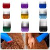 Zafina-UP Professional Animal Stainless Steel Attachment 9 Color Guide Comb Set,Compatible for Andis/Oster A5/ Wahl KM Series Clipper Detachable Blade Pet, Dog, Cat, and Horse Clippers