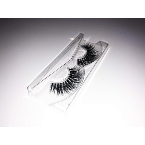 QTY:2 Alluring Clear Band 3D Reusable Strip, 100% Siberian Mink Fur False Eyelashes, Hand-made Cruelty Free (F2 &F116)