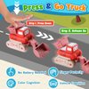 Press and Go Car Toys for Toddlers 1-3,Baby Truck Vehicle Set with Playmat/Storage Bag Traffic Signal,First Birthday Gifts for Toddler Toys Age 1-2-3 Year Old Boy Toys Birthday Gift for Boy Girls