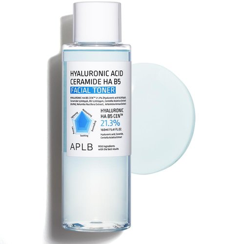 APLB Hyaluronic Acid Ceramide HA B5 Facial Toner | HYALURONIC HA B5 CEN™ 21.3% 5.41 FL.OZ/Korean Skincare, Replenishing Moisture, Revitalize for Gentle and Improve Skin Texture