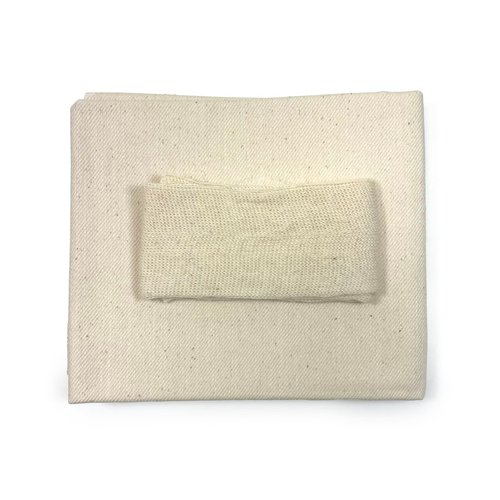 Regency Wraps Natural Pastry Cloth & Rolling Pin Cover Set, 100% Cotton Cloth & Pin Cover for Non-Stick Dough Rolling, 20x24" cloth with Sewn Edges,15" Rolling Pin Cover