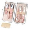 Manicure Set, Women Grooming kit, Pedicure Kit, Nail Clippers, Professional Grooming Kit, Nail Tools Gift with Travel Case for Men and Women Gifts Friends Parents