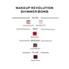 Revolution Shimmer Bomb Lip Gloss, Lip Tint Infused With Vitamin E, Shimmery Finish, Comes In 6 Colors, Sparkle