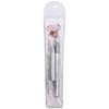 PANA 3D Kolinsky Acrylic Nail Art Sculpture Brush with Silver Metal Non-Slip Grip Handle for Manicures 3D Nail Art Flower Designs (Size #2)