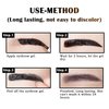 LSxia 2 Pcs Peel Off Tattoo Eyebrow Gel, Natural Elegant Eye-brow Gel Long-Lasting Waterproof Eyebrow Tattoo Peel Off Eyebrow Peel Off Tattoo Brow Tattoo Makeup (Gray Brown)