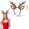 Yssreey 3 Pack Deer Antler Headbands Deer Costume Women's Fawn Horn Headband Reindeer Headband with Antler Ears Animal Cosplay Costume for Halloween Christmas Party Favors