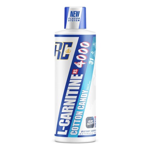 Ronnie Coleman Signature Series L Carnitine XS 4000 Liquid, Stimulant Free, Sugar Free, Zero Carbs, Lean Muscle Strength Support for Men & Women, Amino Acid Supplement, Cotton Candy Flavor, 16 Oz