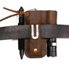 EASYANT Men Leather EDC Organizer Sheath Handmade Tactical Tool Pouch Holster with Belt Clip Brown