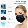Premium Disposable Face Mask Black Safety Breathable Anti-Dust Mask Mascara Facial for Personal Care Protection (1 Pack Of Black Adult 50 Pcs)