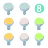Baby Nail File Replacement Pads, Grinding Heads Polish Disc for Electric Nail Trimmer by Consevisen and Other Brands, Toes Fingernails Care for Infant Toddler Kids (8 Pack, Teal)