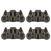 UPGRADED W10195416 (Packs of 4), Resistant to Rust Dishwasher Wheels Lower Rack for Kitchenaid Whirlpool Maytag Kenmore. Dishwasher Rack Parts W10195420 AP5983730 W10579095A Replacement Wheels