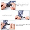 Sucrain 5pcs Boy's Necktie Pre-tied Adjustable Neck Strap Tie for Wedding Graduation School Uniforms