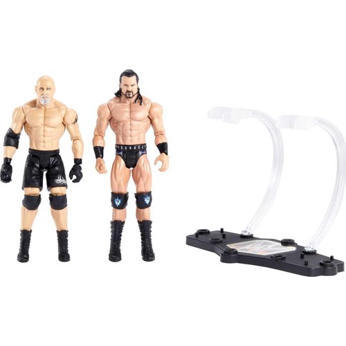 Mattel WWE Championship Showdown 2-Pack Action Figures & Accessory, Series #8 Drew McIntyre vs Goldberg Collectible Set, 6-inch