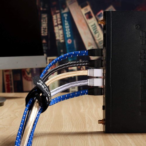 DanYee Cat 8 Ethernet Cable, Nylon Braided 6.5FT 2PACKS CAT8 High Speed Professional Gold Plated Plug STP Wires CAT 8 RJ45 Ethernet Cable 3ft 10ft 16ft 26ft 33ft 50ft 66ft 100ft