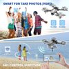 Drone, Drones with camera for adults 4k, Drones for kids 8-12, Brushless Motor, FPV Foldable Drone, Carrying Case, 40 mins Battery Life, Christmas gifts, 360° Flip, APP Control