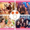 LEKTIST Pom Pom Headband - Orange, 3PCS Party Headband Fun Accessory for Women Adults Kids Costume Accessories