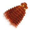 Ginger Bundles 350 Deep Wave Human Hair Bundles Ginger Orange Bundles Human Hair 3 Bundles 16 18 20 Inch Orange Deep Curly Bundles Remy Hair Extensions