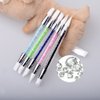 10pcs Nail Art Gel Carving Pen Nail Dotting Tool Silicone Nail Brushe Set Nail Tools Pottery Clay Sculpting Tools,Acrylic Nail Dotting Pen 2 Way Double Ended