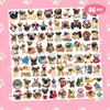 86 PCS Pug Temporary Tattoos Themed Birthday Party Decorations Supplies Favors Decor Cute Dog Puppy Stickers Gifts for Kids Girls Boys School Prizes Rewards