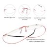 FEISEDY Lightweight Rimless Titanium Stainless Steel Anti-Blue Light Reading Glasses B2686