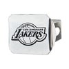 FANMATS 14969 Los Angeles Lakers Chrome Metal Hitch Cover with Chrome Metal 3D Emblem