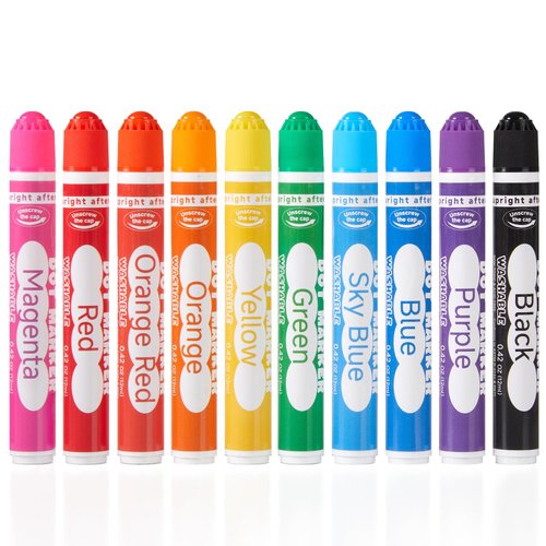 Shuttle Art Dot Markers, 10 Colors Washable Markers for Toddlers,Bingo Daubers Supplies Kids Preschool Children, Non Toxic Water-Based