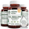 Natural Nutra Calcium Magnesium Zinc Supplement with Vitamin D3 for Bone Strength, Health, Gluten Free and Sugar-Free, Essential Mineral Complex, 250 Count (Pack of 1)