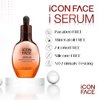 iCon Face iSerum - 20x Nano Hyaluronic Acid Ageless Hydro Booster Serum, 12Hour Moisturizing & Collagen Production, Age Defying, Natural Arbutin, Pearl Extract, 30ml