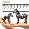 Gemini&Genius Zebras Toys for Kids, Wild Life Animal Toy Figurines African Jungle Animal Zebras Action Figure Playset Gift for Kids Educational, Cake Toppers, Party Supplies, Animal Toy Set