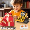 EasyAgo STEM Robot Toy Model Car kits - Blocks Erector Set for 8-13 Years Old, App & Remote Control DIY Shadow Warrior/Spearhead/Vehicle/Tank for Kids 6 7 9 10 11 13 Boys Birthday Gifts Yellow