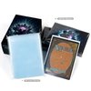 Katomula 100 PCS MTG Card Sleeves with 100 PCS Perfect Fit Sleeves, Art Matte Card Sleeves with Inner Sleeves - Fit Standard Size Cards - Black Lotu
